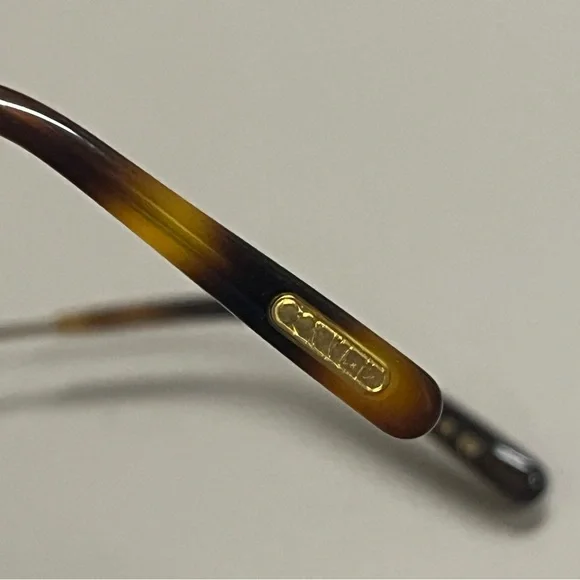 Oliver Peoples Red and Gold Sunglasses - Picture 11 of 13